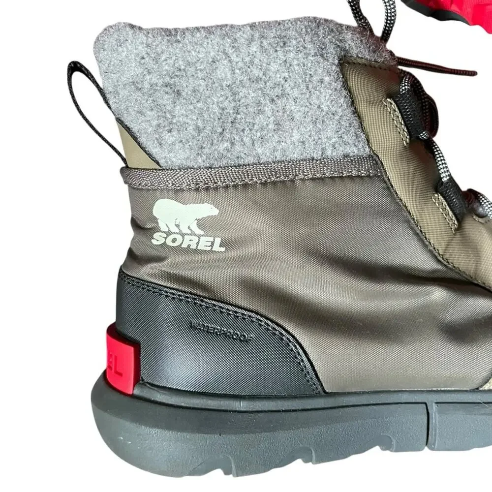 Sorel Womens Explorer II Carnival Felt Boot Snow Winter Waterproof Sage Stone 11 - Picture 5 of 11